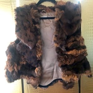 Real fur vest
